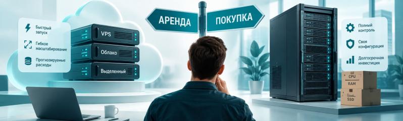 Аренда или покупка сервера: как сравнить варианты для бизнеса