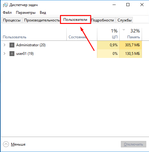 Диспетчер задач