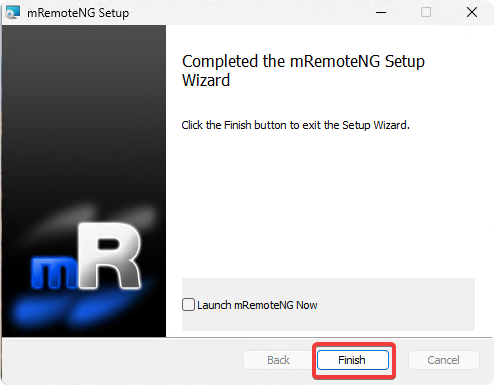 Завершение установки