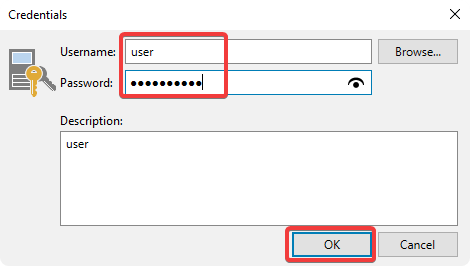 Введите учетные данные Введите учетные данные