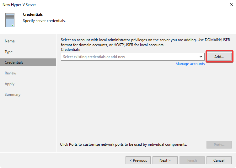 Нажмите Add Нажмите Add